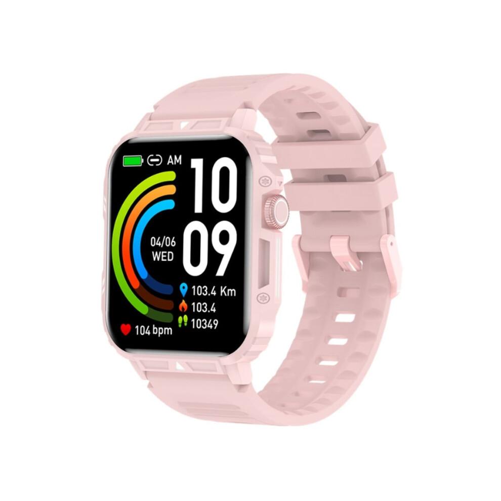 Veanxin Bluetooth Smartwatch With Call, Heart Rate, Blood Pressure, Sleep, Health Monitor, And Exercise Pedometer. Pink 6220252922934