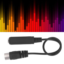6,35 mm Female auf 5-poligen MIDI-Mikrofonadapterkabel 30 cm Plug-and-Play-Audio