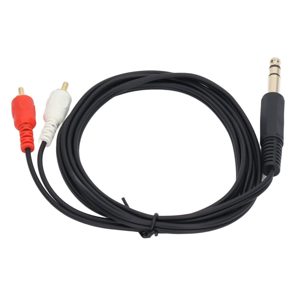 6.35Mm To 2Rca Stereo Audio Cable 1.5M Male To Male Adapter 8701356613464