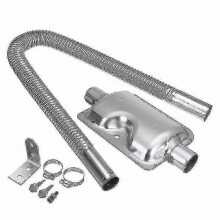 Diesel Air Heater Kit with 600mm Exhaust Pipe and 24mm Muffler Set
