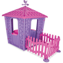 Stone House with Fence - Purple