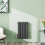 (Anthracite, 600x384mm) Modern Curved Panel 2 Column Radiator 1