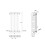 (Anthracite, 600x384mm) Modern Curved Panel 2 Column Radiator 5