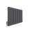 (Anthracite, 600x804mm) Modern Curved Panel 2 Column Radiator 2