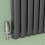 (Anthracite, 600x804mm) Modern Curved Panel 2 Column Radiator 4