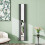 (Anthracite, 1800x381mm) Vertical Single Radiator with Mirror 1