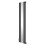 (Anthracite, 1800x381mm) Vertical Single Radiator with Mirror 2