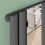(Anthracite, 1800x381mm) Vertical Single Radiator with Mirror 3