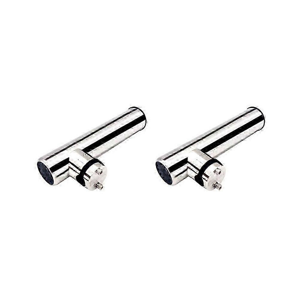 Kikidex (As Show, One Size) 2 Pack 316 Stainless Steel Boat Fishing Rod Holder Brackets For Rails 18-26Mm Sail Boat Parts