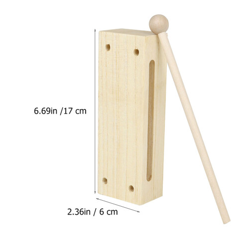 1 Set Barn Träblock Perkussionsinstrument Med Mallar 1