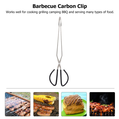 Pince À Charbon Longue Manche Antibrûlure Bbq 2