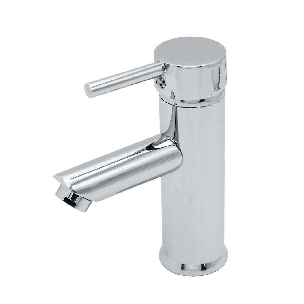 Kikidex (As Show, One Size) Basin Faucet High Pressure Mixer Tap Bathroom Faucets Classic Brass Basin Classic Single Lever Mixer Tap