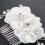 White Garen Haarkam Met Bruiloftsdecoratie 11