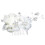 White Garen Haarkam Met Bruiloftsdecoratie 2