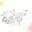White Garen Haarkam Met Bruiloftsdecoratie 10