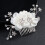 White Garen Haarkam Met Bruiloftsdecoratie 4