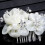 White Garen Haarkam Met Bruiloftsdecoratie 7