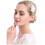 White Garen Haarkam Met Bruiloftsdecoratie 5