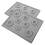 2Pièces Plateau Design Perles Fixe Gris Pour Fabrication Bracelets 6