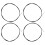 4Pcs Ukulelesträng Bruchsäker Stabil Ukulelesträng Tillbehör 8