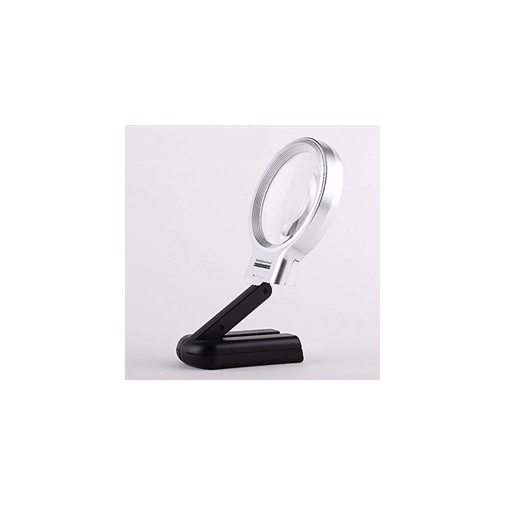 Magnifying Glass Multipurpose Portable Magnifier HD Folding With LED Lamp 10x-20x Magnification For Reading
