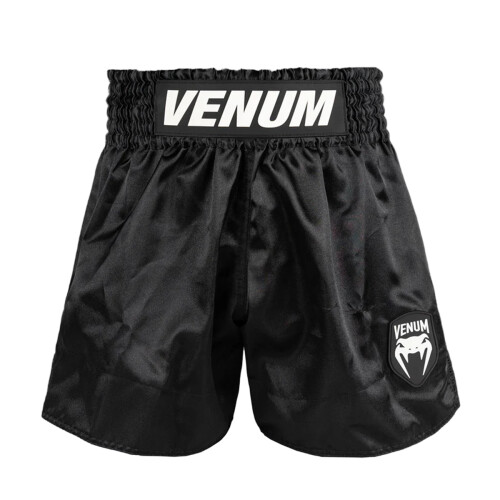 (Large) Venum Classic Evo Muay Thai Shorts - Black/White