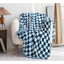 (As show, One size) Checkered Fleece Blanket Flannel Blanket | Soft and lightweight velvet microfiber blanket for sofas and sofas 150 200 cm