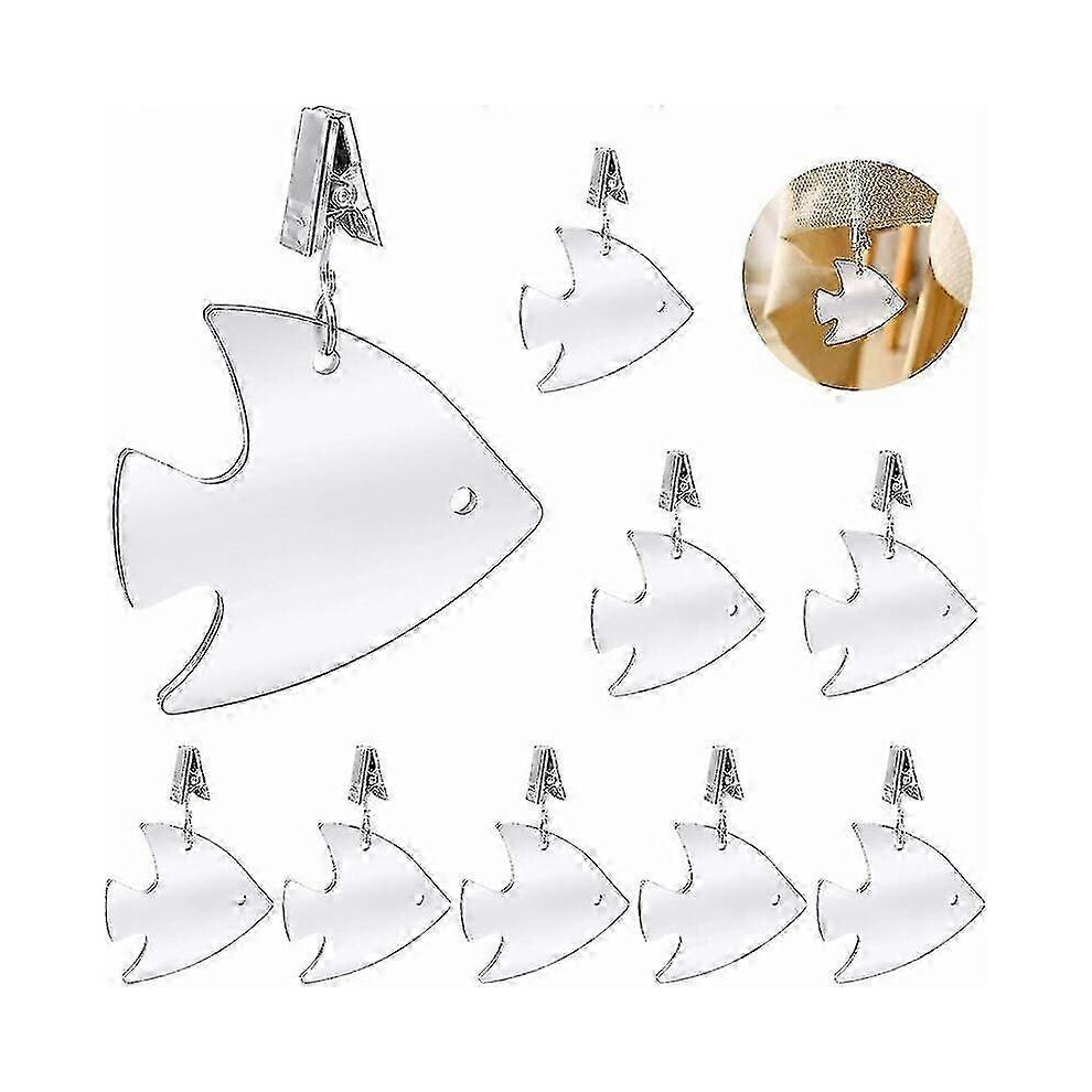 Stainless Steel Heavy Duty Tablecloth Weights, Tablecloth Clip, Tablecloth Clamp, Outdoor Tablecloth Pendant, Fish for Garden, Picnic, Wedding