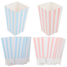 24Pcs Biograf Popcornlådor Papperspopcornlådor Popcornbehållare