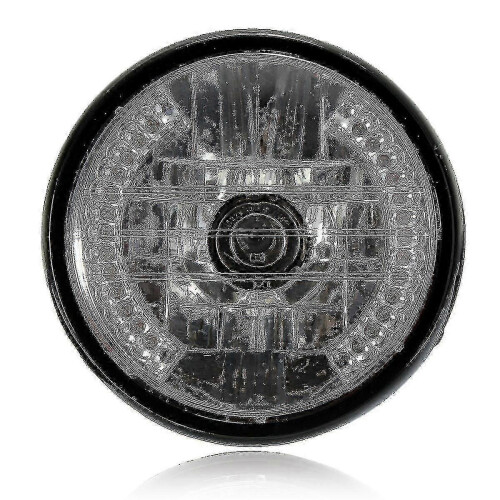 (As show, One size) 7 Inch Motorcycle Round Headlight Halogen H4 Light Lampfor 1
