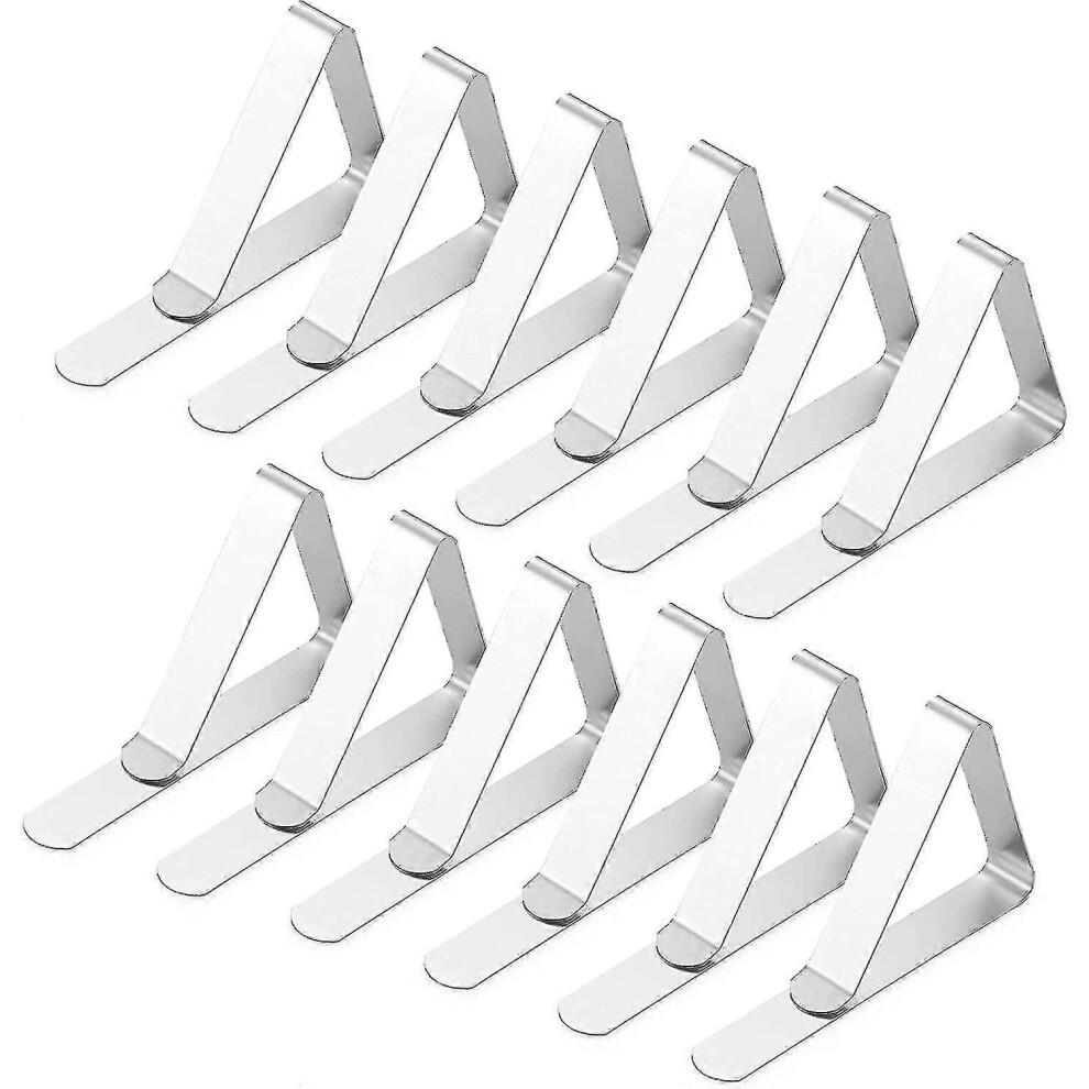 12 Pack Tablecloth Clips, Picnic Table Clips, Picnic Tablecloth Clips, Stainless Steel Tablecloth Holders