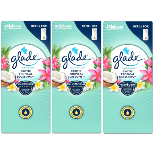 Glade 3 X Glade Touch n Fresh Refill Exotic Tropical Blossom 10ml