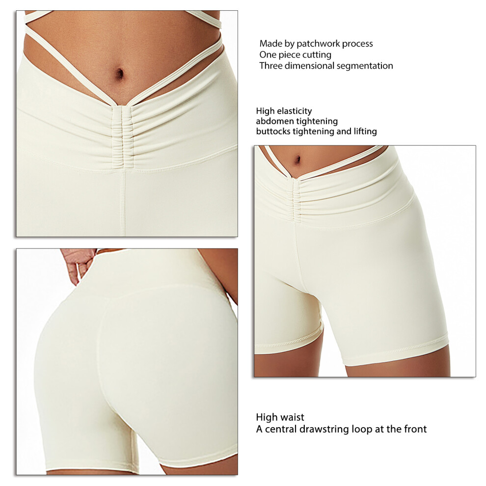 High Waist Yoga Shorts for Women, Breathable, Elastic, Size M S L-image-OPC-PMHJ9TZ-NEW