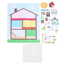 Raumdekor-Filz-Storyboard-Set, 102,4 x 75,4 cm,