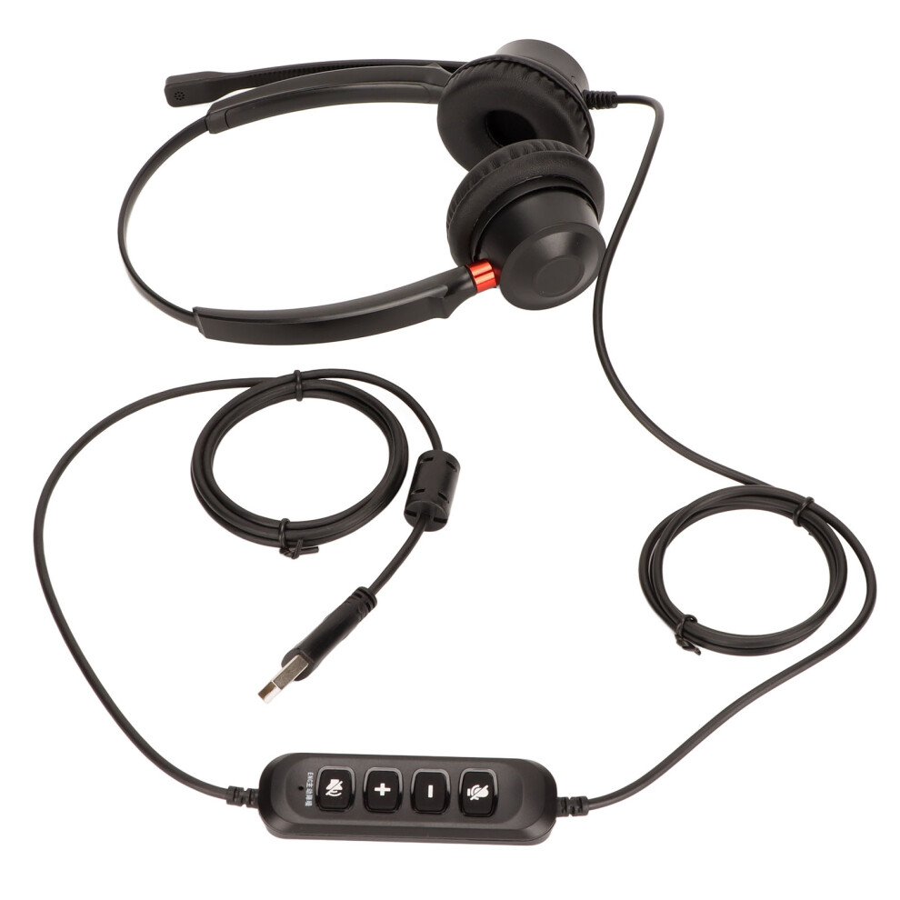 Flexible Telemarketing Headset With Enc Mic & Usb Plug For Offices 3101356621561