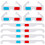 100Pcs 3D-Kortskorporglas 3D-Filmsglas 8