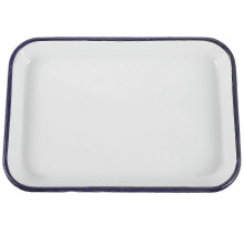Rectangular enamel baking dish for home, multifunctional roasting pan for kitchen