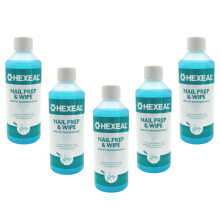 Hexeal Nail Prep & Wipe 5 x 500ml – Cleans & Preps for Gel and Acrylic Nails
