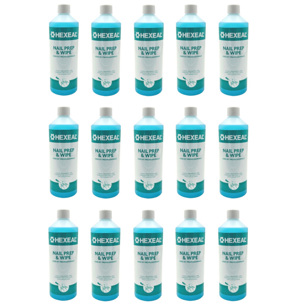 Hexeal Nail Prep & Wipe 15 X 1L Â Cleans & Preps For Gel And Acrylic Nails