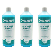 Hexeal Nail Prep & Wipe 3 x 1L – Cleans & Preps for Gel and Acrylic Nails