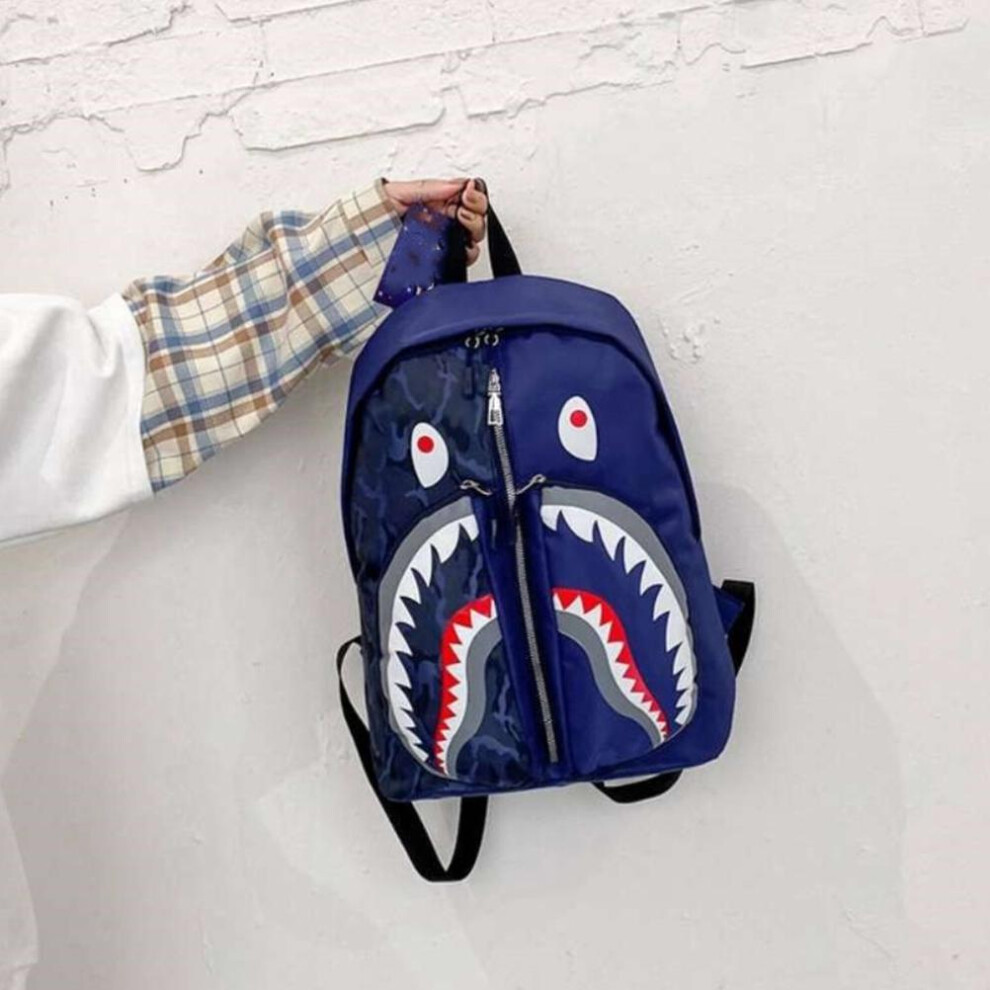 Graffiti Shark Backpack Oxford 30x40x13cm Personalized School & Travel Bag-image-OPC-PMHKB57-NEW