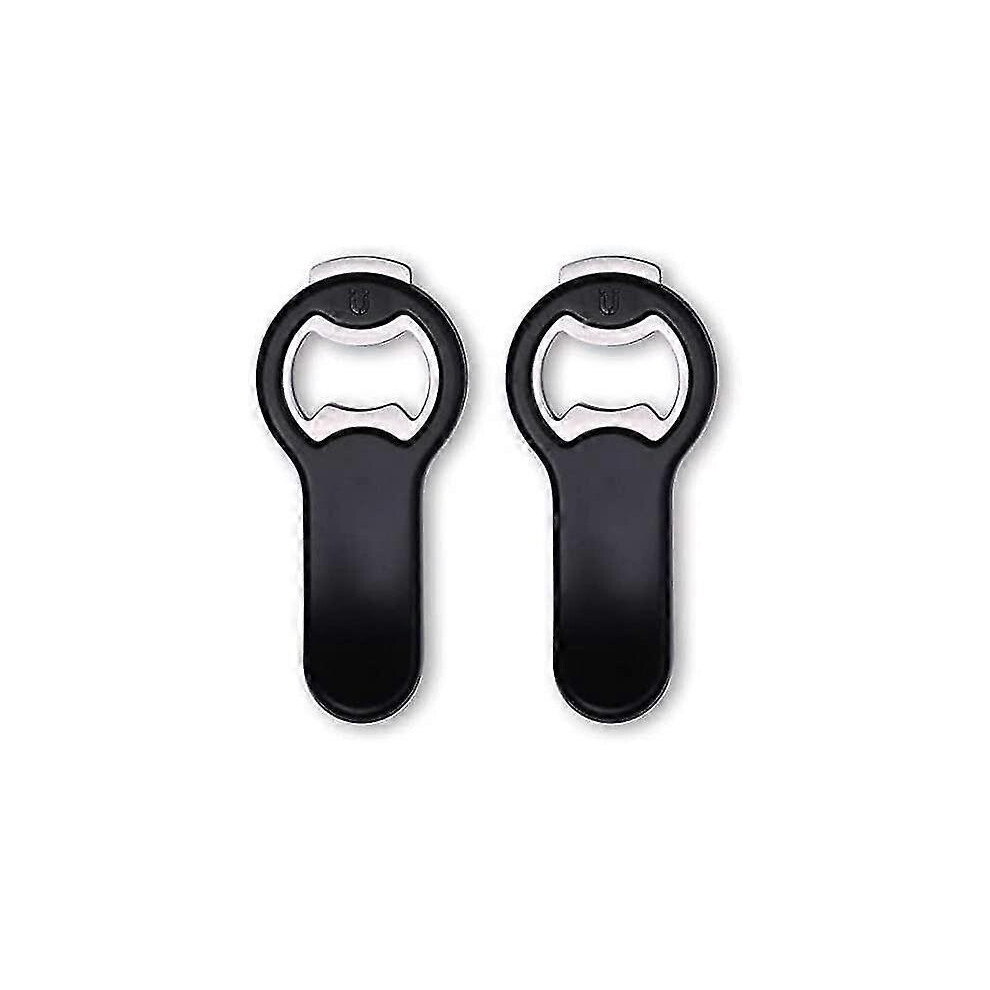 Upgraded Magnetic Bottle Opener, Can Opener, Classic Beer Opener, Strong Stainless Steel Magnets to Display on Refrigerator, 2 Pack