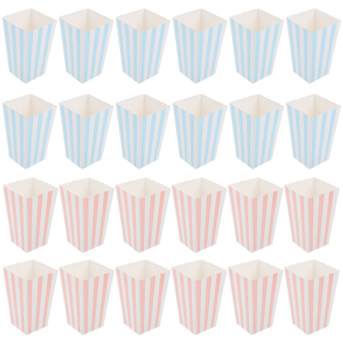 24Pcs Biograf Popcornförpackningar Papperspopcornbehållare 2