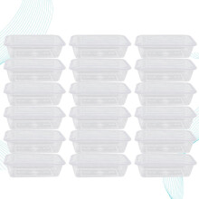50Pcs Transparent Förvaringslåda 500 Ml Engångs Matförpackning