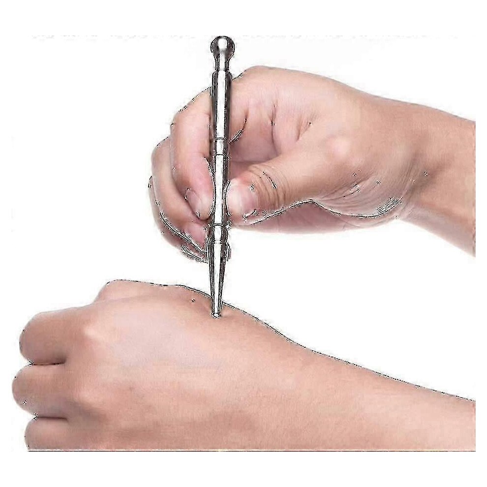 Kikidex (As Show, One Size) Stainless Steel Manual Acupuncture Pen-Deep Tissue Massage Tool-Trigger Point Massage Relief Pain Therapy Tools Lh-1
