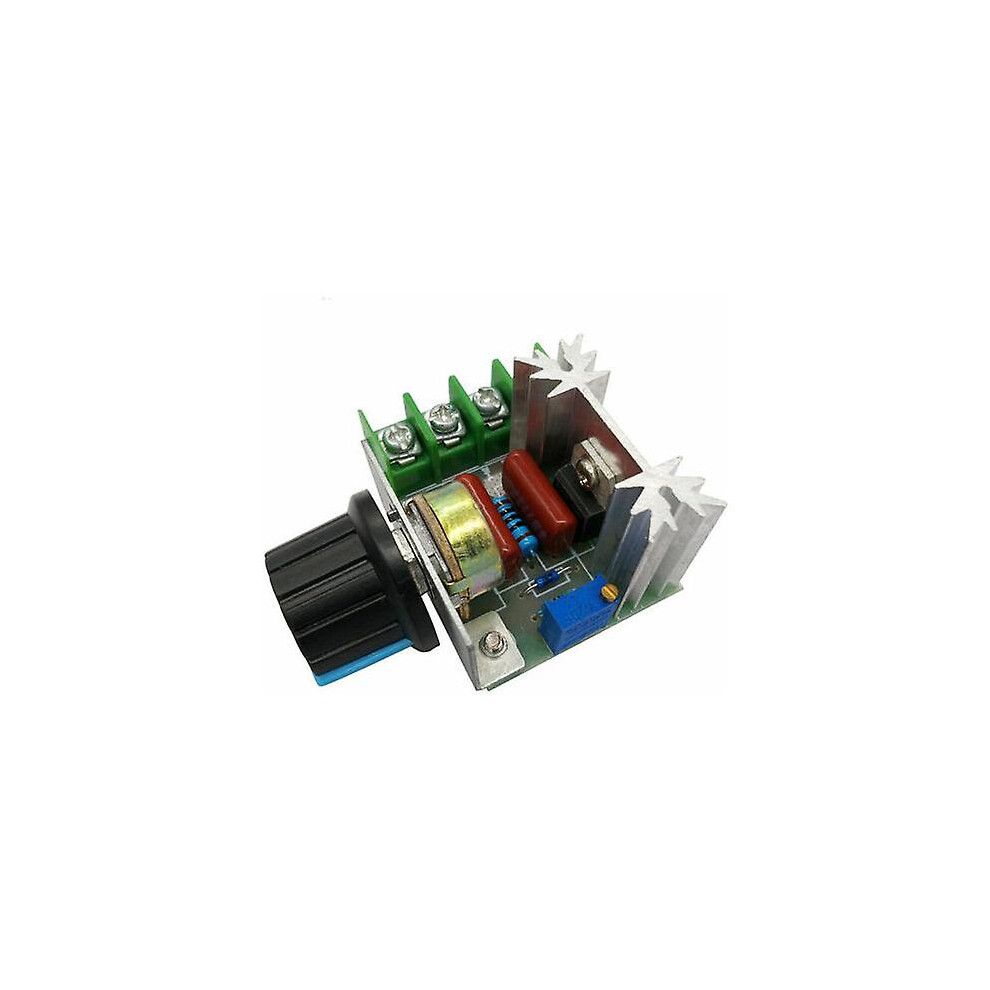 Kikidex (As Show, One Size) 2000W Pwm Ac Motor Speed Control Module Dimmer Governor50-220V Adjustable Voltage Setting