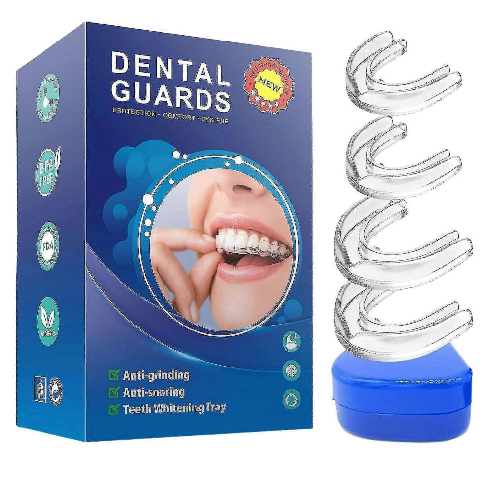 Kikidex (As Show, C) Mouth Guard For Grinding Teeth And Clenching Anti Grinding Teeth Custom Moldable Dental Night Guard Dental Night Guards -Gsl