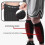 (S, black) Shin Defender KidsShindefender Compression Sleeve with Honeycomb Pads 4