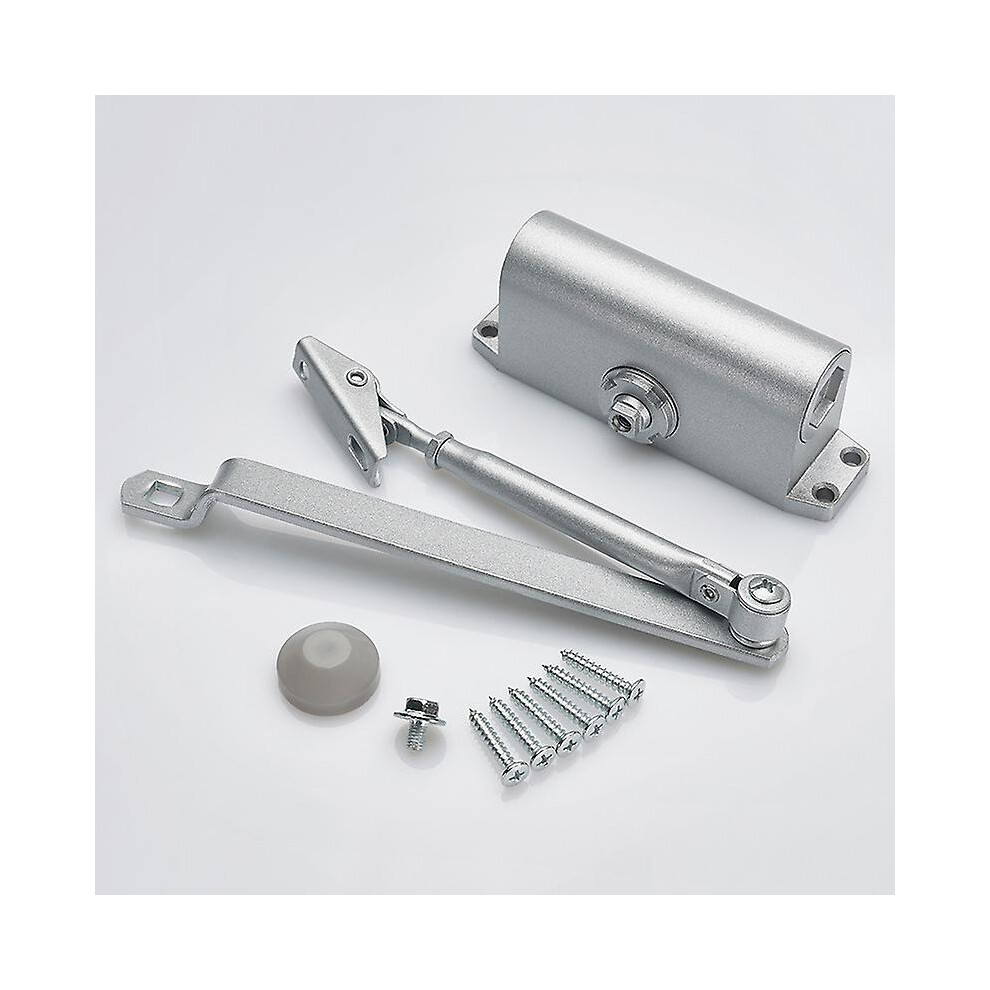 Kikidex (As Show, One Size) Automatic Hydraulic Door Closer, (45-65Kg) Adjustable Groom Door Closer, Ideal Automatic Door Closer