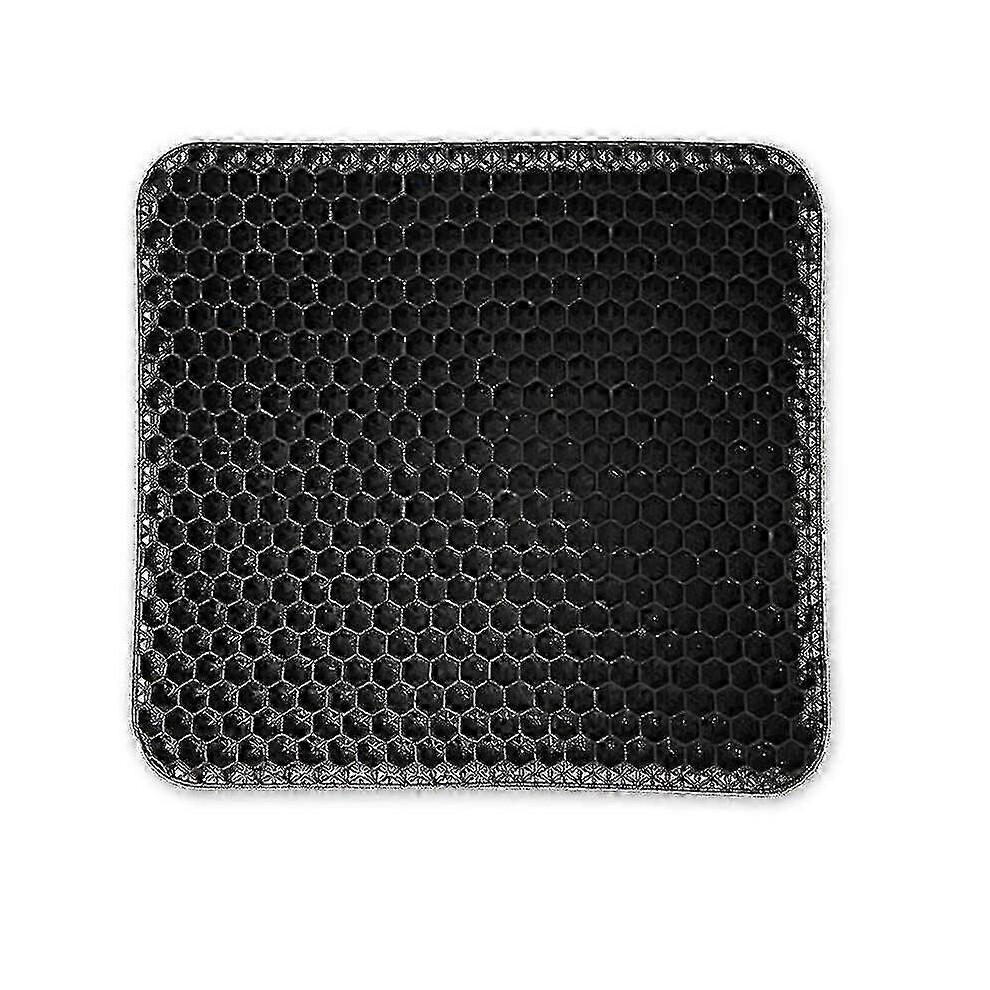 Kikidex (As Show, ) Breathable Office Chair Cushion - Gel Padding For Pressure Relief Black